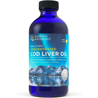 Concentrated Arctic Cod Liver Oil 1620mg Lemon